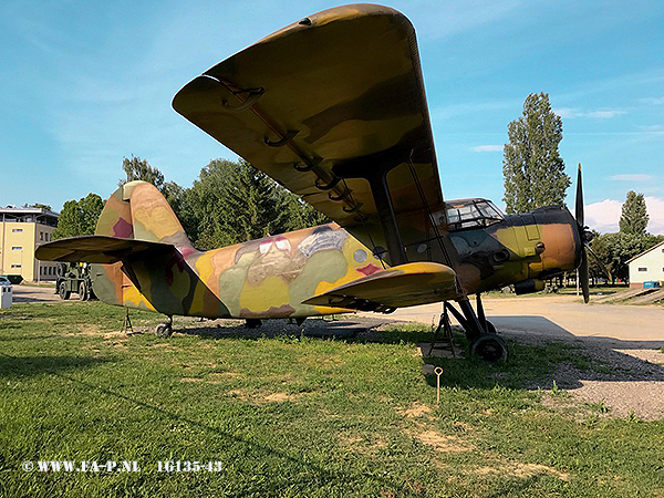 PZL-Mielec An-2R, Tactical number 1G135-43  Croatian Air "Memorial Centre of Homeland War" in Vukovar.