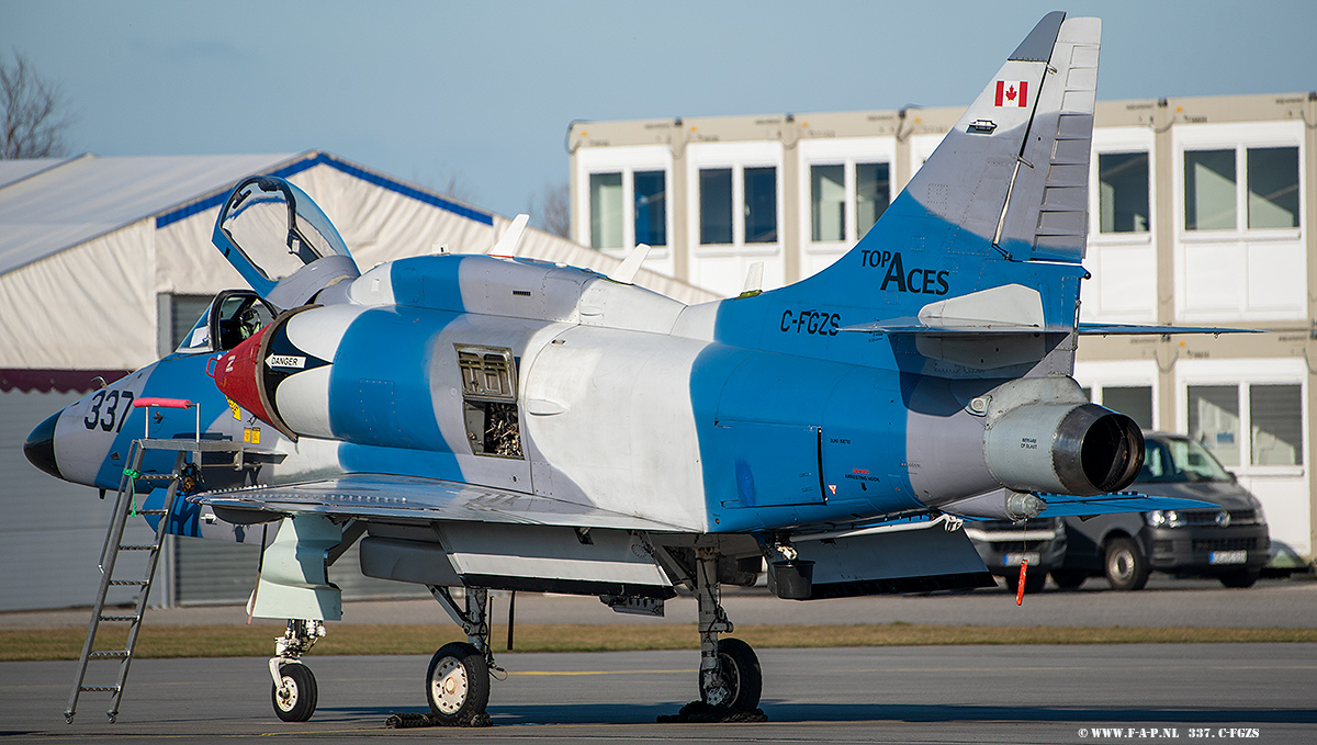 McDonnell Douglas A-4N Skyhawk  337  C-FGZS c/n-14349  ofTop Aces Nordholz 28-02-2023