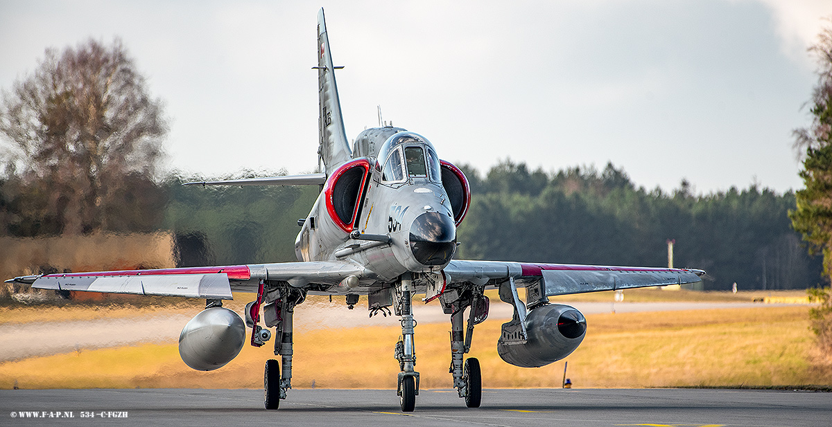 McDonnell Douglas A-4N Skyhawk  534 C-FGZH c/n-14456 ofTop Aces Nordholz 28-02-2023
