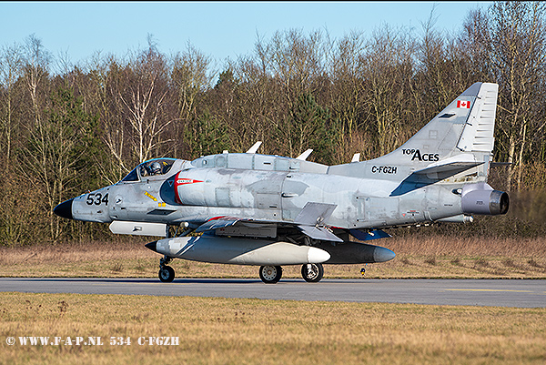 McDonnell Douglas A-4N Skyhawk  534 C-FGZH c/n-14456 ofTop Aces Nordholz 28-02-2023