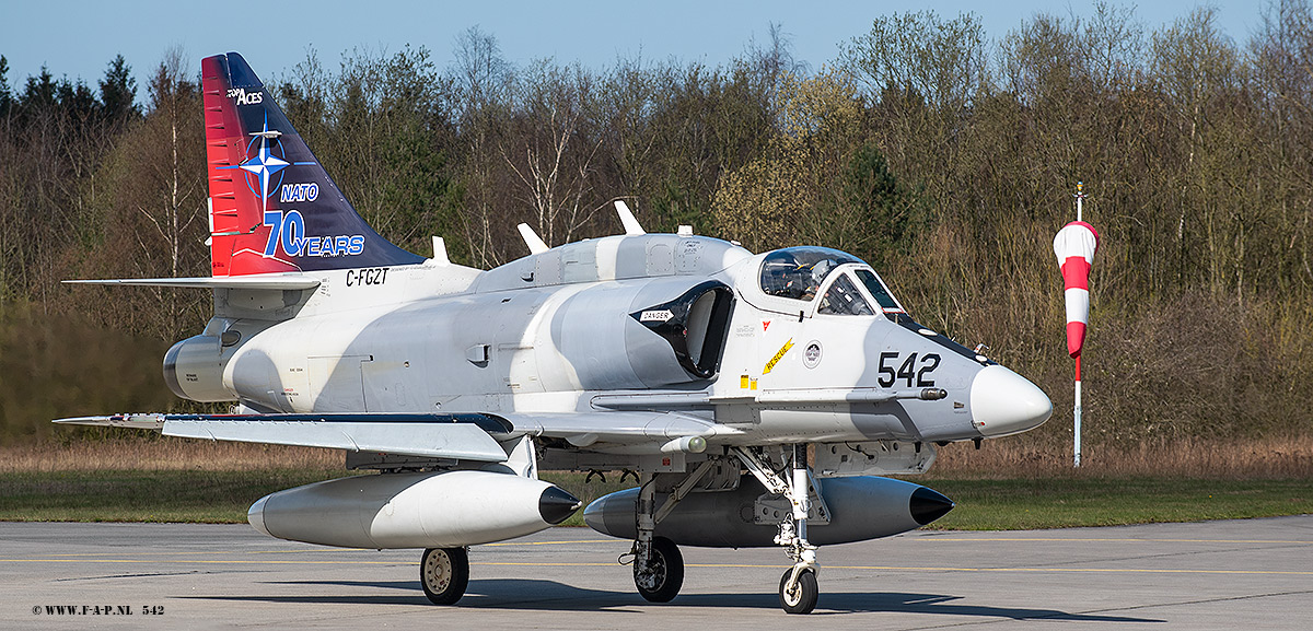 McDonnell Douglas A-4N Skyhawk   542   C-FGZT of Top Aces Nordholz 05-04-2023