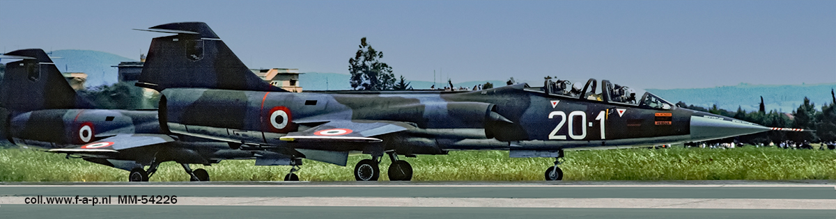 Lockheed TF-104G-LO Starfighter  MM-54226 20-1  c/n-583D-5767  20- no-1 Itaf