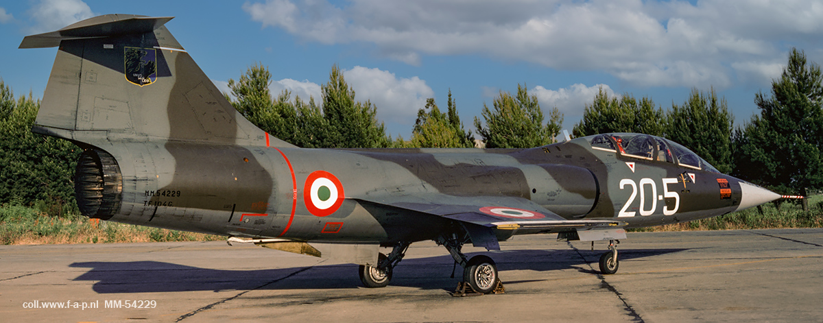 Lockheed TF-104G-LO Starfighter  MM-54229  c/n-583-D-5774    20- no-5 Itaf