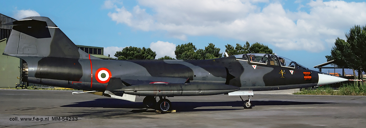Lockheed TF-104G-LO Starfighter  MM-54233  c/n-583-D-5781                   Itaf