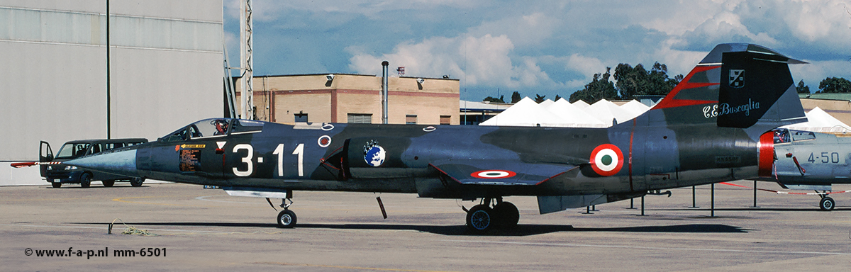 Fiat F-104G Starfighter MM-6501 3-11  c/n-683D-9998 132 Gruppo / 3 Stormo  Pratica di Mare  30-05-2004.