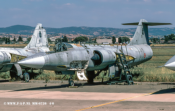 Lockheed (Aeritalia) F-104S ASA Starfighter  MM6726  4-6 c/n- 783-1026 4.Stormo 