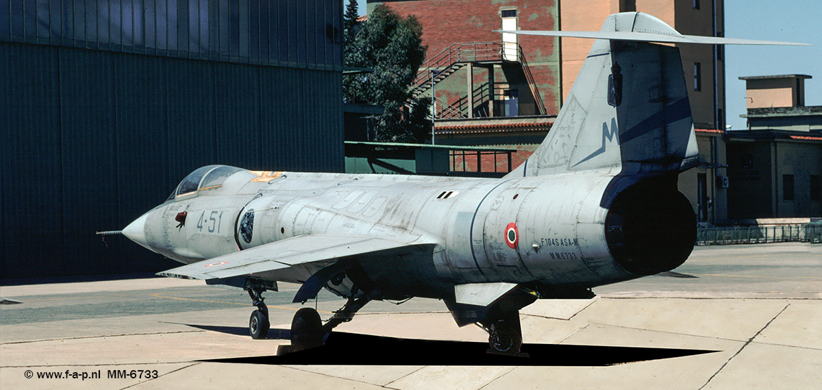 Aeritalia  F-104S/ASA-M Starfighter MM-6733  c/n-783-1033 4-Stormo the 51 20-Gruppo  Grosseto  22-07-2002