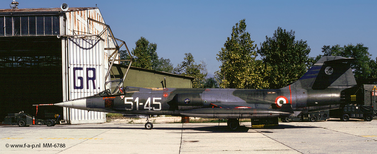 Italian Group Aeritalia build F-104 S  Starfighter MM-6788  51-45   155Gruppo of 51Stormo Pratica di Mare 29-05-2004