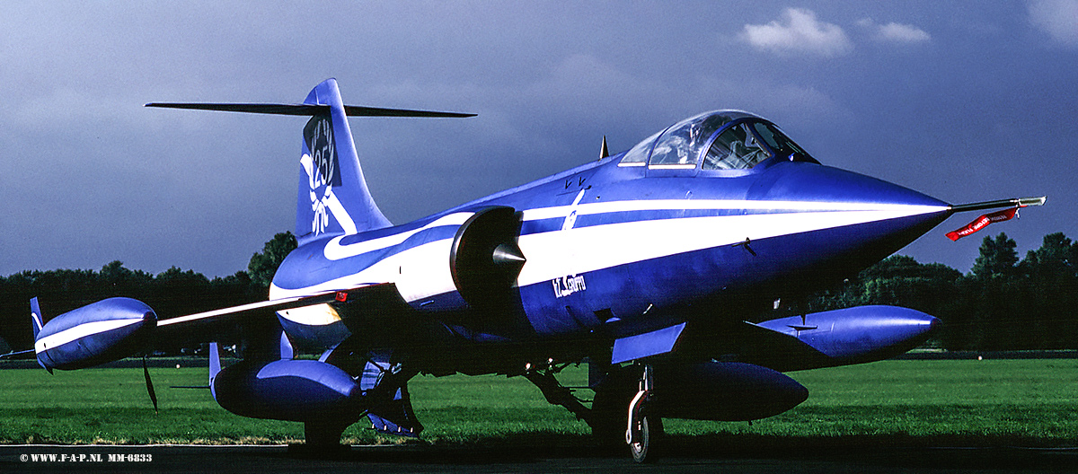 F-104S ASA Starfighter 25 Year 102-Grmm-6833 based at Rimini. at Volkel 30 September 1989