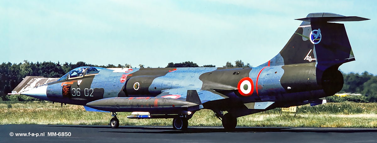 Italian Group Aeritalia build F-104  Starfighter S-ASA   MM-6850  c/n- 783-1150 36-Storm  the no-02  Twente AB.May 13, 2008