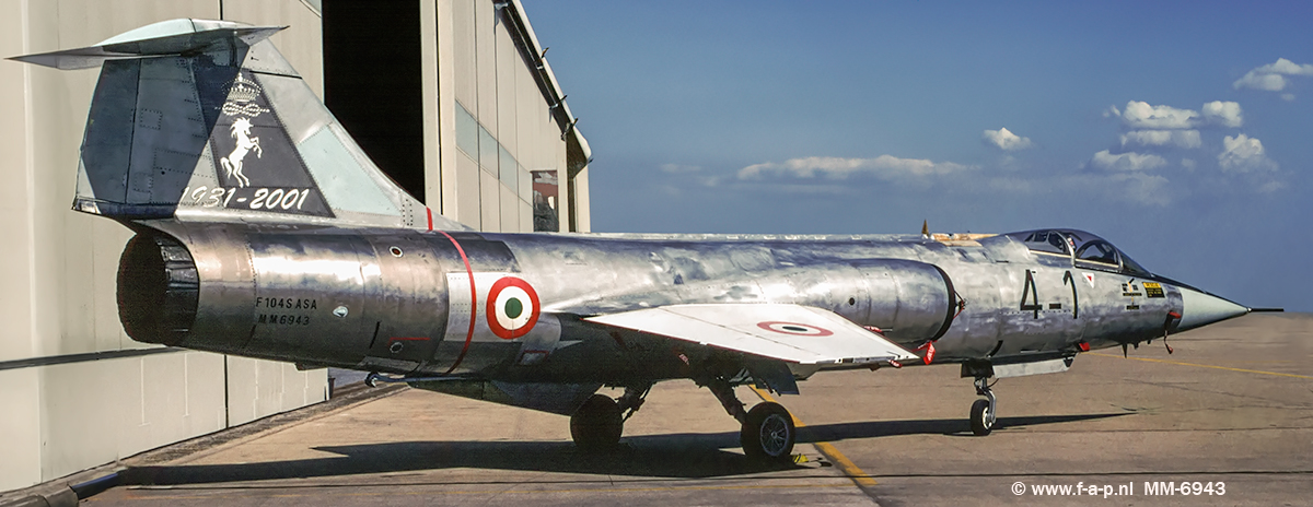 F-104 ASA   4-1   mm-6943 c/n-683-6943   Bare Metal   Pratica di Mare 30-05-2004