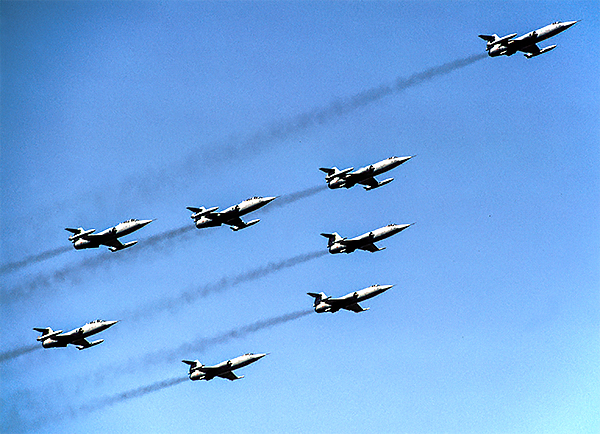Formation Fiat F-104`s Grosseto 22-07-2002