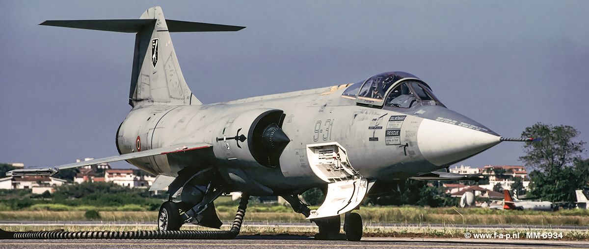 Aeritalia F-104S ASA-M Starfighter  MM-6934  c/n-683-6934   9-Stormo the no-31 Pratica di Mare 30 May 2004