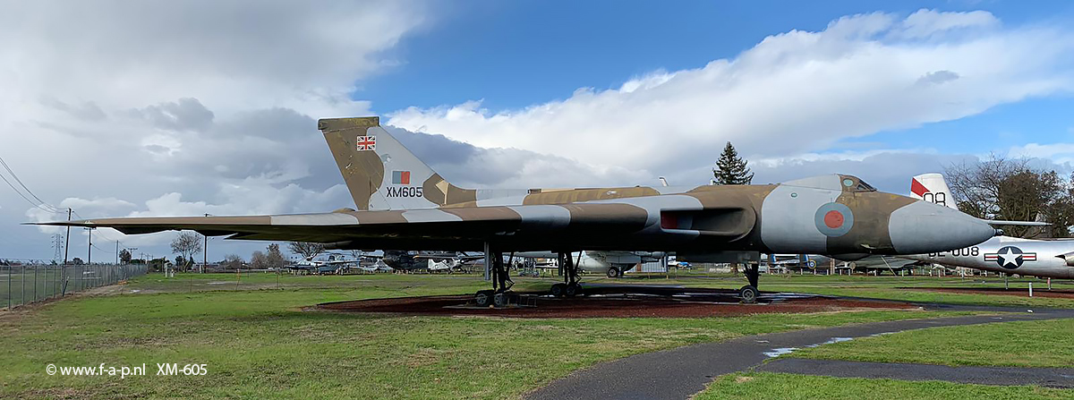 Vulcan B.2 XM605 at the Castle Air Museum USA