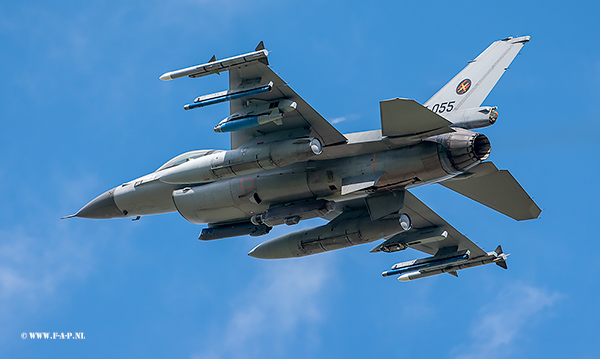 F-16A-MLU Tactical number J-055  312-Sqd  Leeuwarden
