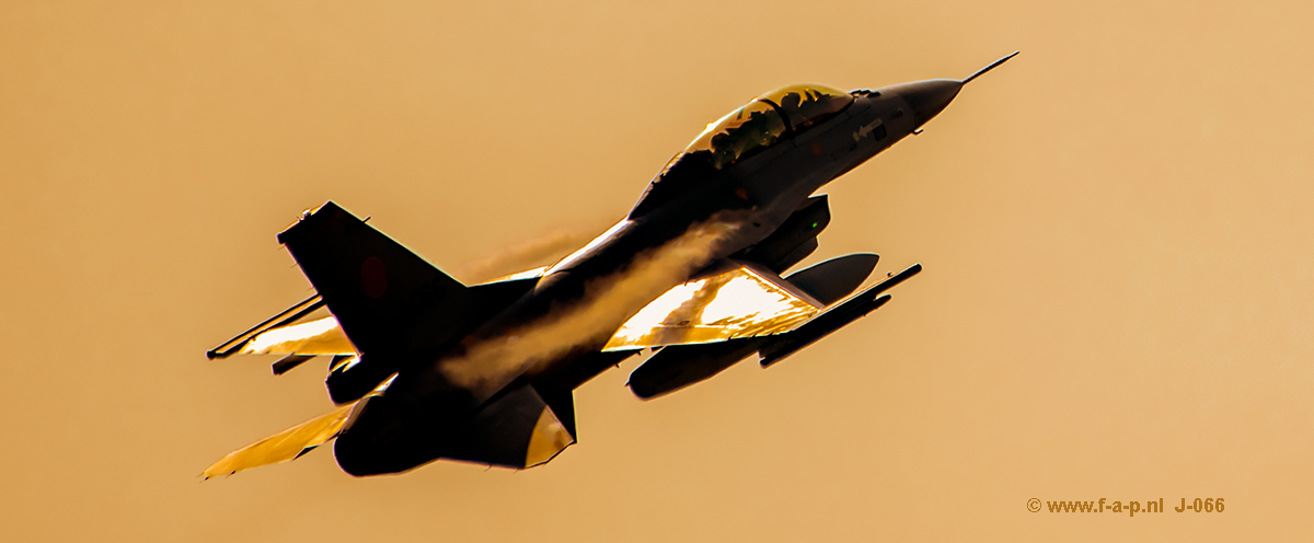 F-16BM Fighting Falcon Orange Jumper    J-066  of the  KLu Flight Test Centre   On 31 March 2022, did make her last Flight, From Volkel AB.saeen her at  Leeuwarden