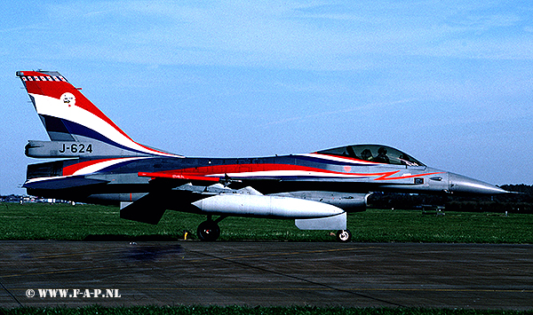 F-16A  J-624.  KLU   Leeuwarden