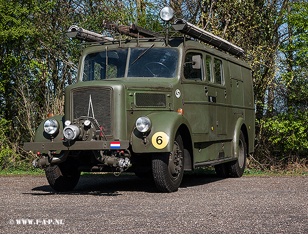 Magirus Deutz S3500  Type voertuig: AS9 LD1800 [BW100]  Bouwjaar: 1952  Grouw 09-04-2017