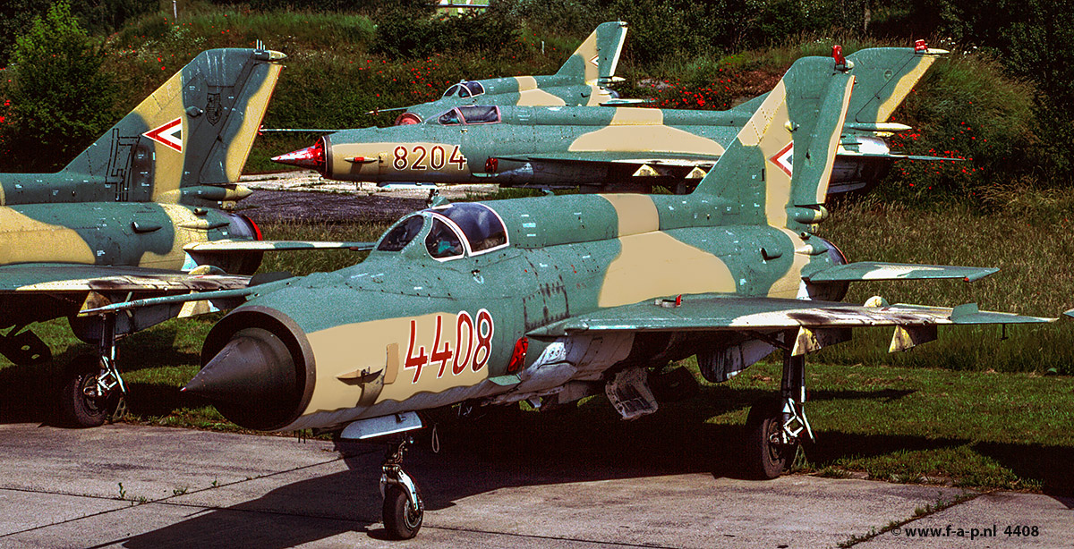 Mikoyan-Gurevich MiG-21MF      4408   c/n-964408  Hungary - Air Force  Papa 10-06-2004