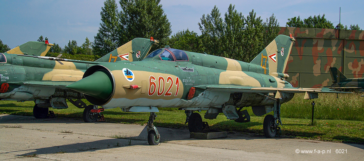 Mikoyan-Gurevich MiG-21Bis/Sau      6021     c/n-75036021    Hungary - Air Force  Papa 10-06-2004
