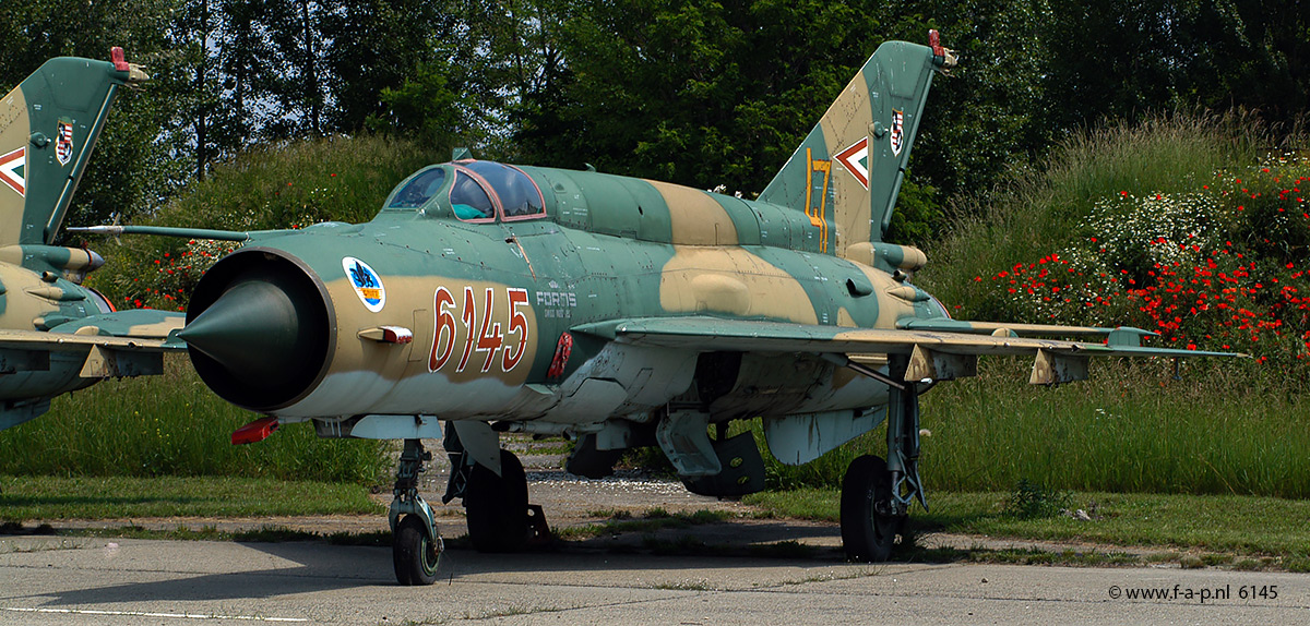 Mikoyan-Gurevich MiG-21Bis/Sau       6145    c/n- 75036145    Hungary - Air Force  Papa 10-06-2004