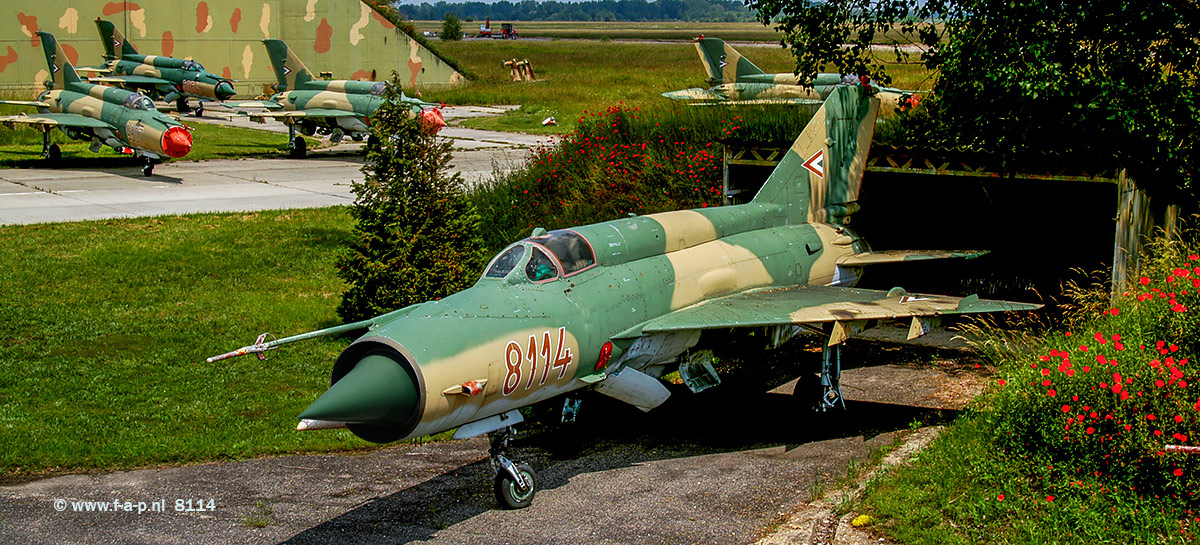 Mikoyan-Gurevich MiG-21MF    8114  c/n-968114     Ex   'Smn' Squadron  with the large '47' tail markings  Hungarian AF Collection  Komo-Sky 51-es Bzis Dunavarsany  Papa 10-06-2004