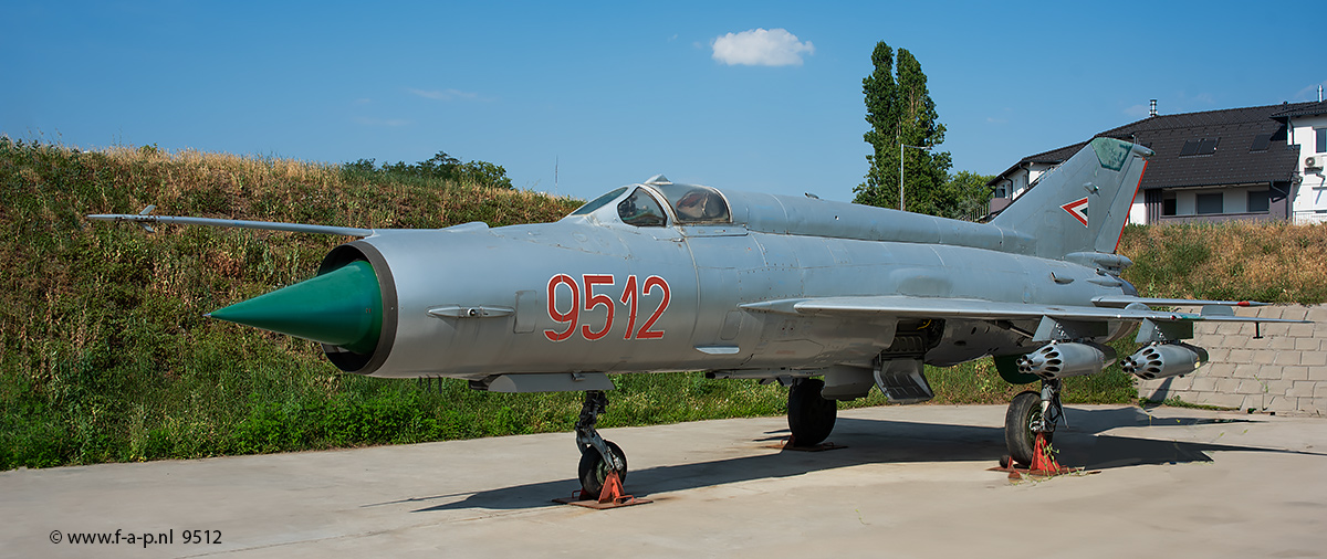 Mikoyan-Gurevich MiG-21MF  9512    c/n-969512   Hungarian AF  RepTr Museum of Szolnok  12-07-2024