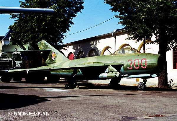 MiG 17F 300 ex JBG-31 ex DDR  from 1986 at Dresden   2002