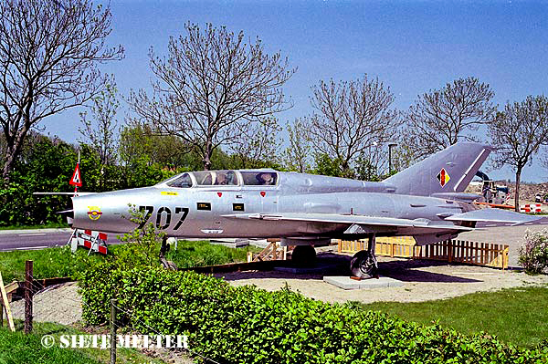 Mig 21 US   707  (2412)  ex DDR  250   Bolsward  Friesland in 2011 Disapered