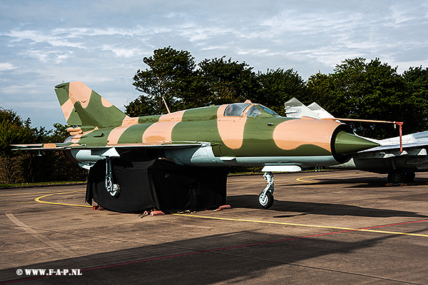 MiG 21 SPS    ex- 919 ( 5511) NVA Fag-15. 22-40 To the Peel Netherlands as-804 , later Leeuwarden Air base and now to the paint shop in Irnsum,it will be a Beauty 11-06-2016