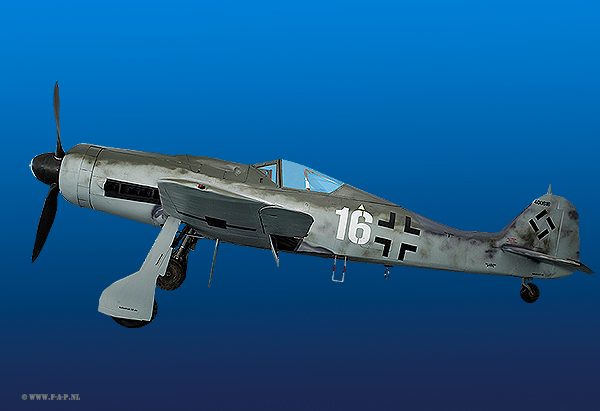 Digital Art of Focke Wulf  FW-190-D-9   16   400616  Heringsdorf    15-06-2014