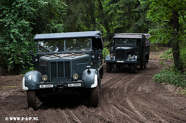 Sd.Kfz-7 and  Horch-Einheits-Pkw  at Overloon   16-05-2015