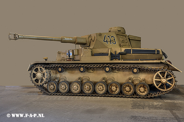Panzer IV Aust. G tank displayed at the  Panzer Museum Munster  2016-04-22 