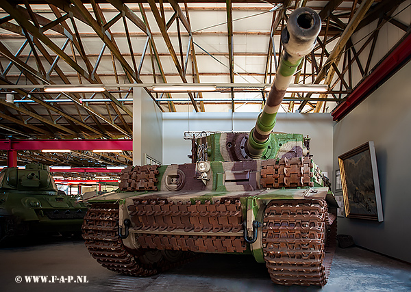 Tiger-1 Panzerkampfwagen VI Tiger Ausf. E  The 231   nicknamed 'Frankentiger This Tiger Tank has been restored using many parts from different Tiger Tanks wrecks found at a number of junkyards around Europe and welded to an empty hull with 10% fresh new steel? Just like Frankenstein's monster it is made up of parts from different bodies!