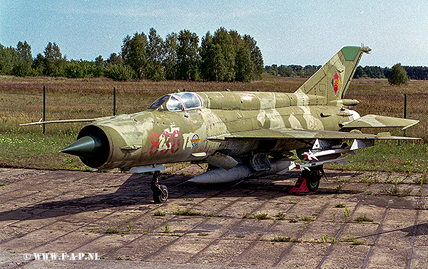 MiG 21 Bis-SAU   838  Ex NVA    Rothenburg  25-03-2003