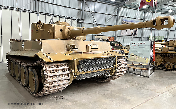  Tiger I (H1), Panzerkampfwagen VI, Sd.Kfz. 181.     The 131 at Bovington  07-07-2022.