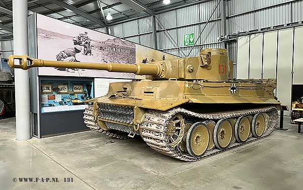  Tiger I (H1), Panzerkampfwagen VI, Sd.Kfz. 181.     The 131 at Bovington  07-07-2022.