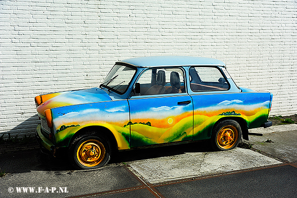 Trabant  601S   At  Leeuwarden  on the Sikkens Plant. 2017-03-21 14:32