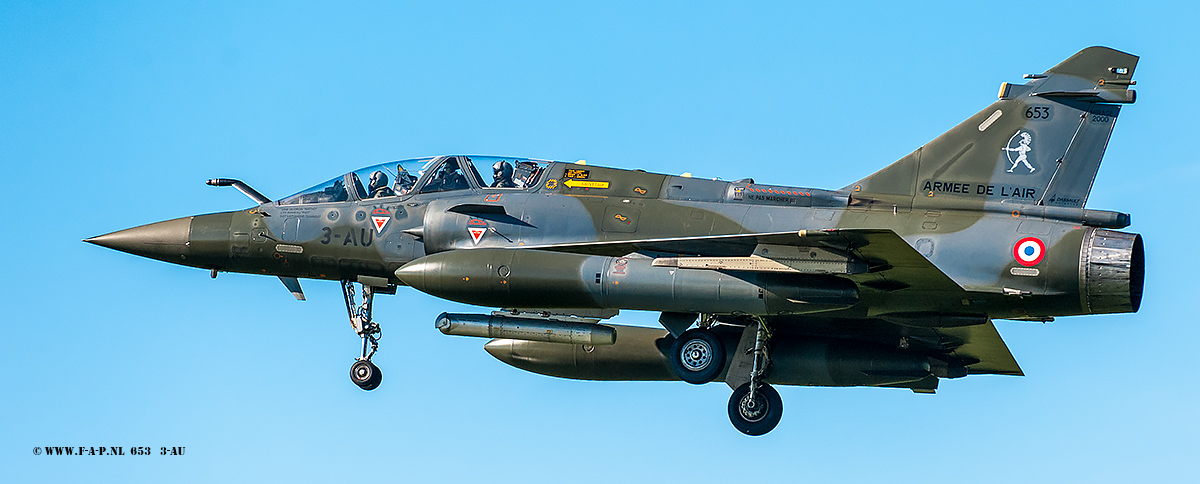 Mirage 2000D 653 3-AU from Escadron de Chasse 4/3 Argonne Leeuwrden  05-004-2017