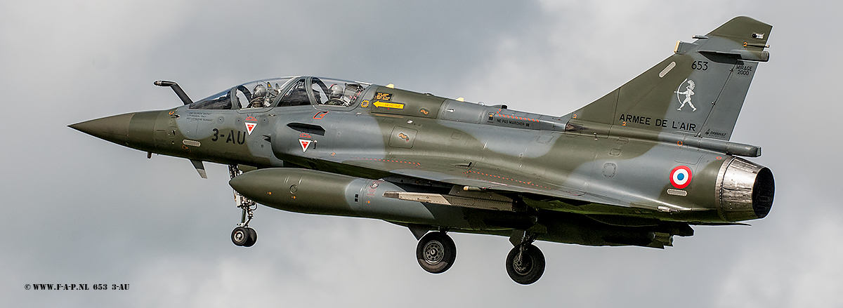 Mirage 2000D 653 3-AU from Escadron de Chasse 4/3 Argonne Leeuwrden  05-004-2017
