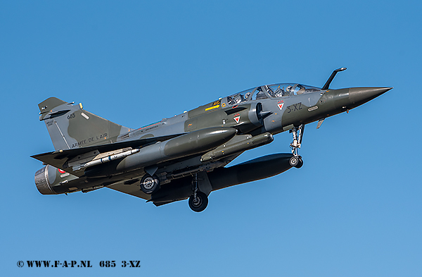 Dassault Mirage 2000D   685  3-XZ  Escadron de Chasse 3/3 "Ardennes" base arienne 133 Nancy-Ochey,  France-Air Force  At Frisian Flag Leeuwarden 11-04-2016