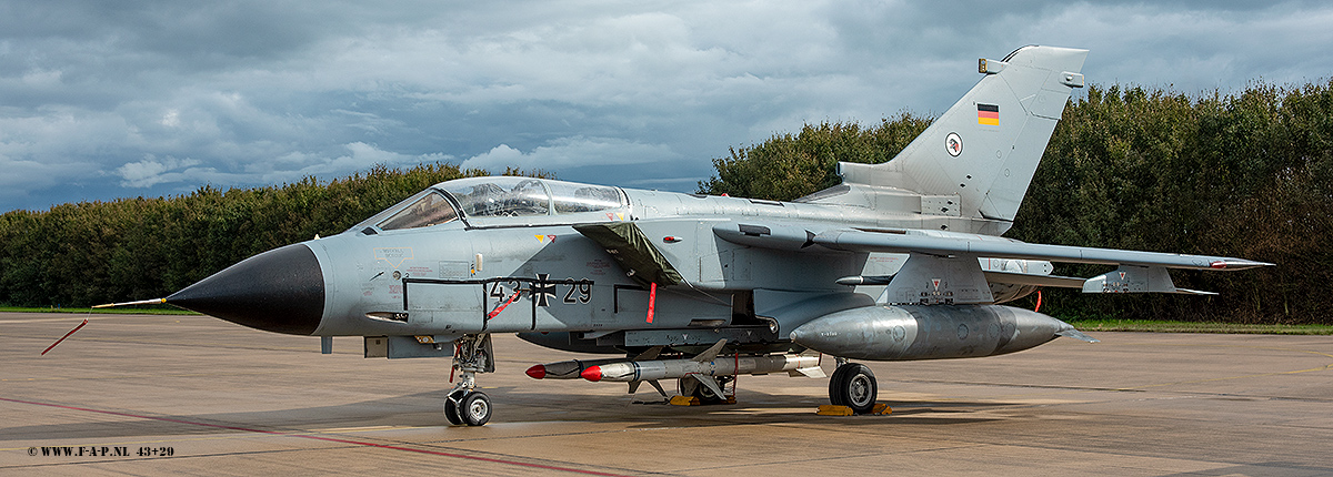  Panavia Tornado IDS  43+29  c/n- 076/GT018/4029 TLG-51  Luftwaffe   at Leeuwarden 22-09-2023