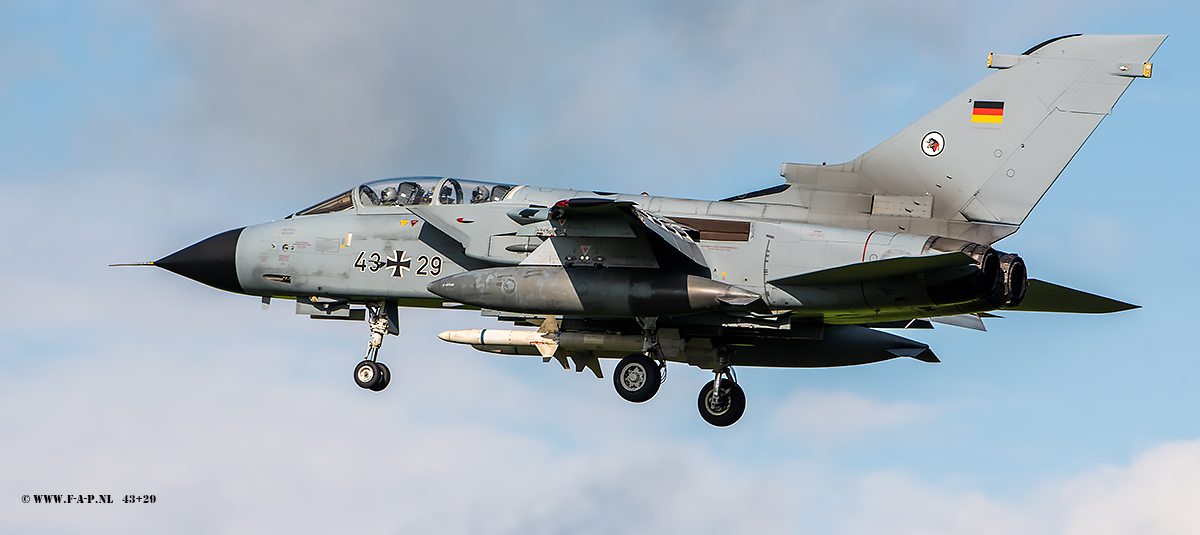  Panavia Tornado IDS  43+29  c/n- 076/GT018/4029 TLG-51  Luftwaffe   at Leeuwarden 22-09-2023