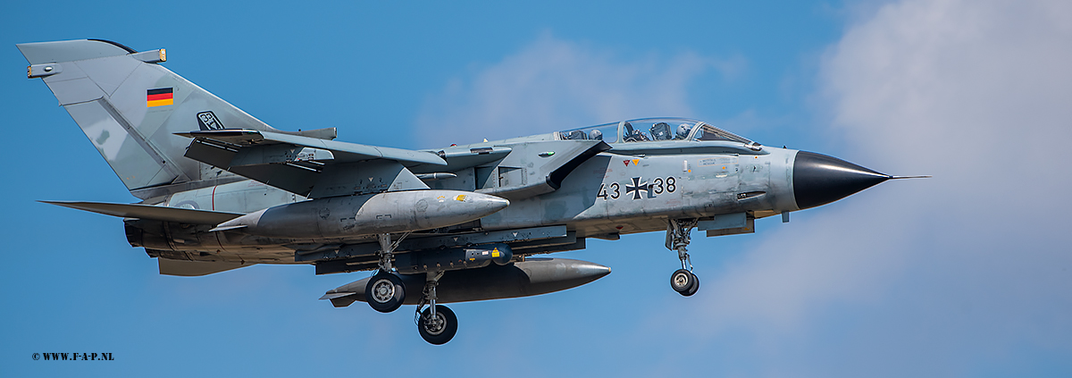 Panavia Tornado IDS  The 43+38   O f TLG-33  At Lask  17-08-2022