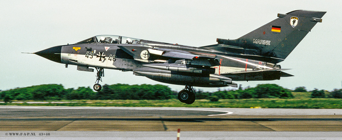 Panavia Tornado IDS  43+46   MFG-1  At Karup Denmark