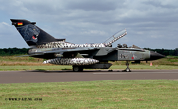 Tornado 43+46   Kleine Brogel  18-07-2002