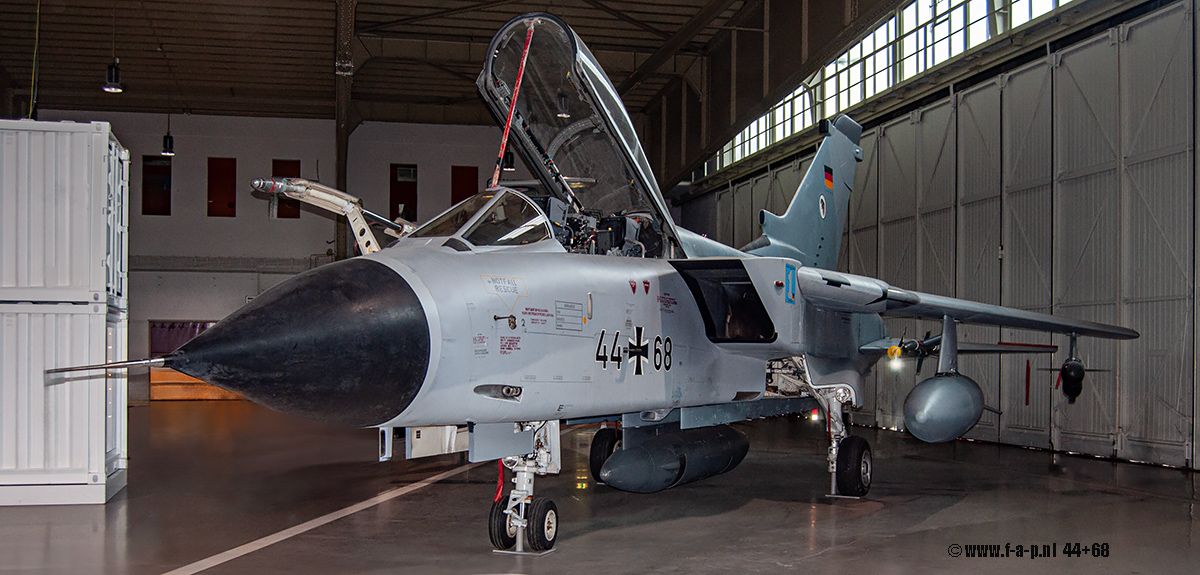 Panavia Tornado IDS   44+68   c/n-425/GS125/4168  of TLG 51 at Luftwaffenmuseum Berlin Gatow 19-12-2022