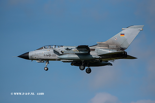 anavia Tornado IDS  44+69  c/n-427/GS126/4169 of TLG 51 Jagel Air Base. at Leeuwarden
