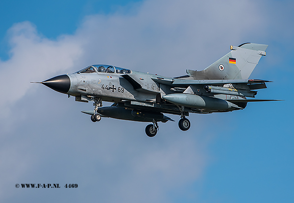 anavia Tornado IDS  44+69  c/n-427/GS126/4169 of TLG 51 Jagel Air Base. at Leeuwarden