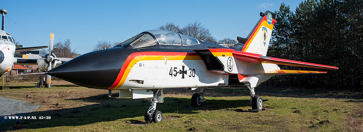 Panavia Tornado IDS    45+30 c/n-GS178   MFG-2  90 Jahre Marineflieger Now at the museum in Nordholz, 28-02-2023,